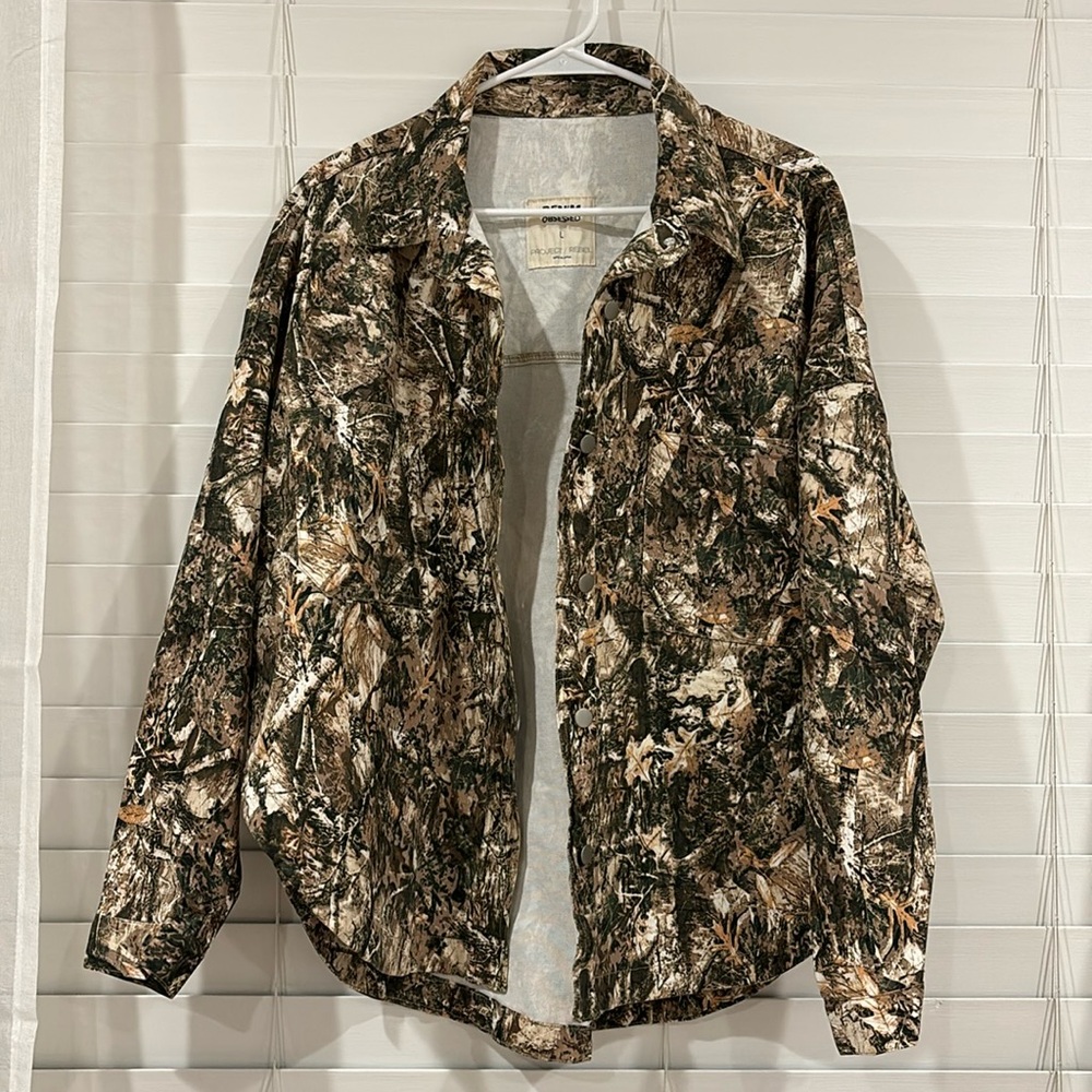 Denim Camo Jacket Womens